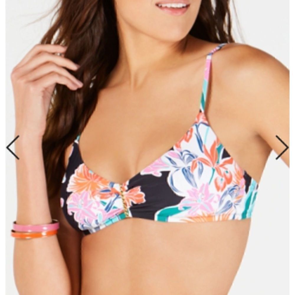 TROPIC WAVES BRALETTE BIKINI TOP women’s Trina Turk Tropic Waves Bralette XS